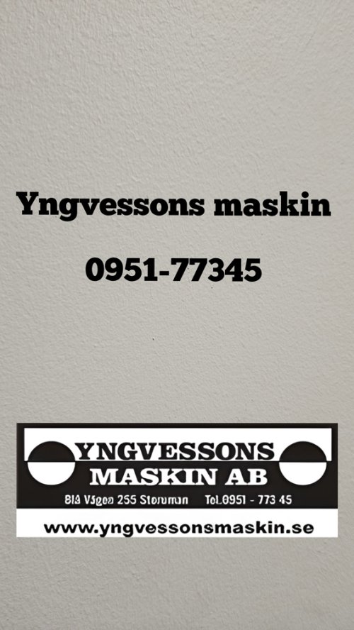 F�r �vriga motorstorlekar Ring f�r pris.